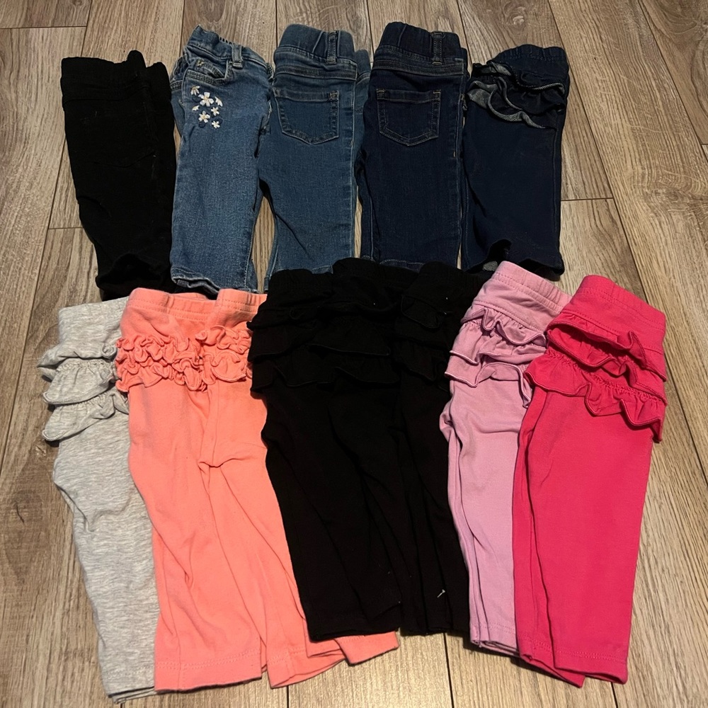 Lot Baby Girl 3-6 Month Pants